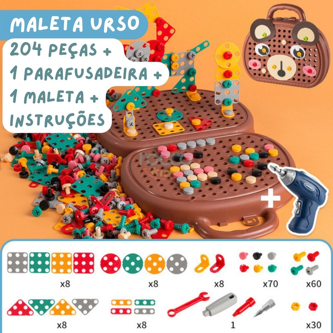 Kit de arte para crianças
Maleta artística completa
Brinquedo educativo de desenho
Kit de pintura infantil
Material escolar criativo
Lápis de cor e giz de cera
Estojo de arte para crianças
Atividades criativas infantis
Presentes para crianças criativas
Maleta de desenho infantil
