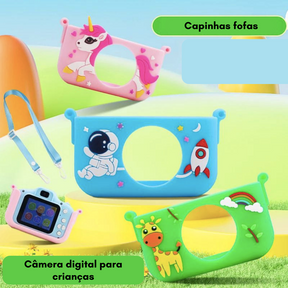 Pequeno Click - câmera digital multifuncional com desenhos animados